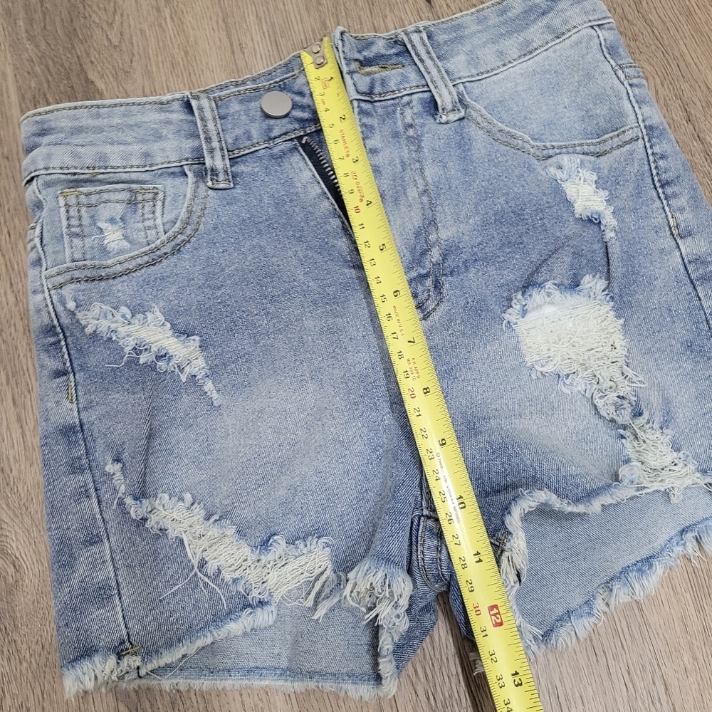 2/$20 Y2K Blue Denim Jeans Short85% Cotton Size: 24" - Picture 6 of 6
